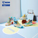 
Jordan (QIAODAN) children's shoes for summer men's basketball shoes breathable leather mesh wear-resistant shock-absorbing sports shoes-35