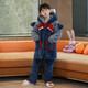 YouGang Children's Pyjamas Jungen im Herbst und Winter verdickte Koralle Samt dreischichtige Baumwolljacke Flanell Baby Home Kleidung LDR9922 Baumwoll Pikachu 120 cm (12 Größen empfohlene Höhe 115-125)