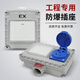 Explosion-proof wall switch 220V10A exposed and concealed 86-type metal single-joint dual-control industrial socket for factory use explosion-proof waterproof switch double open 10A