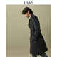 
Hanny (HANY) German trench trench coat men's jacket British style Chelsea military coat black coat long men's clothing spring and summer Tros Black M (48) [Suggested 130-150Jin [Jin equals 0.5 kg]]