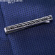 North Martin high-end simple tie clip men's business black geometric texture shirt clip groom wedding gift gift box