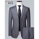 Woodpecker high-end men's suits for business professional formal suits and small suits for wedding grooms to work spring and autumn slim jackets for Navy (single tops) XL