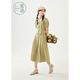Zihan (ZIHAN) Zihan Forest Suit Women's Summer Literary Style Lapel Short-Sleeved Top A-Line Skirt Two-piece Set Matcha Green XS