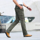 JEEP SPIRIT work pants for men loose straight spring and summer thin large size outdoor multi-pocket autumn and winter casual pants for men blue (9923#) thin 33 waist 2 feet 55