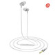 
Daiwei mobile phone headphones with wired and microphone bass earbuds suitable for original Samsung Galaxy silver Samsung S10/SM-G9730/SM-G9738