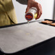 
Fresh life fresh life silicone oil paper for household food special oil absorption paper baking oven barbecue tray high temperature resistant barbecue tin foil 1048 square barbecue paper 26cm*26cm*12 sheets