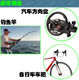 He Jiagong bicycle handlebar wrap imitation carbon fiber road handlebar with anti-slip sweat-absorbent shock-absorbing strap handlebar green handlebar pair