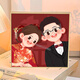 Chuangjingyi chooses high-quality wedding gift custom digital oil painting DIY fill color hand-painted wedding photos acrylic qx11153 70*70c.m thick solid wood inner frame + decorative outer frame