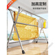 Clean and beautiful clothes drying rack floor-standing folding indoor and outdoor balcony double-pole drying clothes rack mobile simple clothes hanging pole galvanized conventional 1.6 meters double pole [not retractable] Default 1