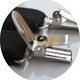 Zhuo Yansi British retro solid color non-slip strap clip for men and women elastic elastic trousers suspenders adjustable groomsmen suspenders clip beige uniform size