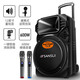 SANSUI square dance audio outdoor karaoke heavy bass Bluetooth audio KTV portable karaoke all-in-one machine high-power amplifier dual microphone mobile stage trolley speaker A15-66 15-inch heavy bass 28 hours + dual microphones