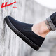 Krieger (Krieger) Herrenschuhe Herren Sommer Vielseitige Brettschuhe Herren -Freizeitschuhe Alte Peking faule Leinwandschuhe All Black 39