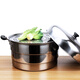 Lian Yichen 32 to 52cm stainless steel super large capacity steamed cage steamed pot antimony pot stuffy pot multi-layer large steamer extra large two or three layers commercial extra thick three layer 42cm large steamer default