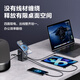 Pinsheng Socket 65W Gallium Nitride Desktop Ladestation Multifunktional Platin Platin Plug-In- und Zeilen-Expansionsanschlussplatine mit Kabel 2C2A+2-Buchse für Mobiltelefone Laptop Computer Appliances Universal