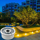 GUANGMO fountain lamp underwater lamp underwater lamp pool lamp underwater colorful spotlight outdoor waterproof courtyard lamp fountain landscape lamp 12W seven color
