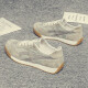 Little Senma Fashion Brand Men's Shoes Summer 2025 New Breathable Men's Casual Shoes Spiritual Young Man Canvas Shoes Trendy Shoes Variety Sports Board Shoes Khaki Green 43 265mm