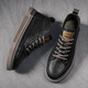 Camel men's shoes autumn 2024 new casual leather shoes for men's British wear-resistant shoes for men's soft-faced Martin boots mid-top khaki-W9903 42