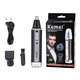 
Kemei (kemei) high-end business fast electric nose hair trimmer multi-function electric shaving eyebrow rechargeable model 4-in-1 nose hair device set KM-6630 (USB)