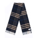 BURBERRY/Burberry unisex classic plaid cashmere rectangular scarf 8022346 indigo mid-tone camel