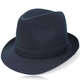 Morning shade hat men's spring and autumn top hat suit material middle-aged and elderly British jazz hat gentleman warm suit fabric (black)