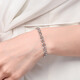 Yuan Shengfu's new PT950 fashionable hollow flower platinum bracelet, fashionable women's platinum bracelet, adjustable, 6.57 grams, length 16-18m adjustable