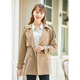 Betu betu betu women's spring and autumn British style khaki spring and autumn temperament windbreaker jacket 2201T36 Khaki L
