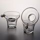 Jinge tea drain glass fair cup tea filter tea filter tea strainer tea brewing artifact creative tea set accessories blue bead tea drain A
