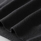 Mr. Guan short-sleeved sweater for men with half-high neck embroidered short-sleeved sweater for autumn and winter thickened half-sleeved sweater for men with middle-neck base shirt 9195 black L/175/50