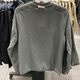 耐克（NIKE）卫衣男士春秋季外套摇粒绒保暖运动服时尚圆领休闲套头衫 DD4855-068灰色  2XL