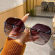 VOTREDAME sunglasses sunglasses girls' anti-ultraviolet polarization ins fashionable sun protection driving glasses black gold frame gradient gray