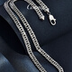 GsunG platinum necklace men's PT950 new Xiping chain atmospheric platinum horsewhip chain wide tank chain men's necklace priced by gram contact before bidding