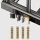 Rack de serviette de rangement Moen Rack de serviette de salle de bain en cuivre en cuivre Éclasseur de salle de bain de salle de bain Luxury Salle de bain salle de bain salle de bain sans trou Punch 702 Copper Electroplasting Bath Tail Rack 60cm