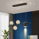 Luminaires d'éclairage Gu Jia LED Chandeliers Restaurant Lumière Luxury Style Lighting House Lighting Amosphérique Home Dining Light 9920-A Style 65 * 14 * 120CM24W Trois couleurs