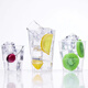 YOUAO disposable cup 8016 aviation cup 240ml*50 straight transparent drinking cups hard plastic cup