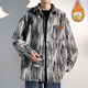 Liangzi Fatty Gran de tamaño grande Juque de mezclilla Menora y otoño Béisbol de primavera y otoño Béisbol de moda Chaqueta de mezclilla de tamaño de gran tamaño