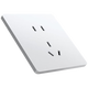 TEP International Electrician 86 concealed switch socket household large board skin-feel five-hole USB charging socket dual-control multi-control switch panel five-hole (10A) socket