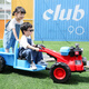 Watch Baby Children's Electric Car Tractor Children's Toy Car 2-10 Years Old Can Seat Extra Large Four-Wheel Baby Stroller Walk-behind Dual Drive 12V Battery