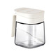 Double gun (Suncha) seasoning jar set combination seasoning box kitchen household salt shaker seasoning bottle jar seasoning bottle storage box Morandi white 300ml