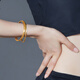 Luk Fu Jewelry Foot Gold Suquan New Gold Bracelet Women's Solid Close-Odd Bracelet Gift Priced F63TBGB0035 56mm-18.70g (including labor cost 1,047 yuan)