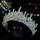 Green Zhe's New Crystal Crown Tiara Braut Haarzubehör Hochzeitskleid Accessoires High-End Crystal Stirnband Hochzeit Schmuck Stirn Anhänger Kron Luxus Version