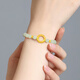 China Gold Ping ein Schnalle Gold Armband Frauen Fuß Gold Glücksweide Schmuck Geburtstag Geschenk Mädchen Senden