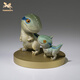 Meister der Bronze Jurassic World 3 niedliche Version Velociraptor Blue und Beta Dinosaurier Kupferschmuck Geschenke