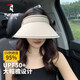 Woodpecker (TUCANO) Hat Women's Summer Large Brim Anti-UV Cycling Empty Top Sunscreen Hat Women's UV Outdoor Sun Hat Sun Hat Beige Foldable Storage