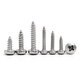 Jinggong 304 stainless steel pan head self-tapping screws, round head self-tapping screws, semi-round head wood screws, 30% off, 100 pieces, M2.9 x22mm