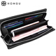 Red Valley Hands Hands Top Layer Cow Hide's Men's Cutch's Men's Long Wallet Men's Clip Box Boad Box d'anniversaire Cadeau