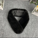 Molena Mink Fur Scarf Men's Winter Whole Skin Mink Fur Scarf Warm Business Casual Fur Neck Cover