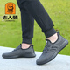 
Laorentou (laorentou) mesh shoes men 2025 spring and summer new breathable flying mesh shoes sports running shoes thick sole old Beijing cloth shoes men 15619 gray four-season model 43