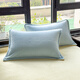 Hengyuanxiang Milch Samt vierköpfiges Set, Winterdicke und warm doppelseitige Samt-Quilt-Deckbettblätter für Studenten Schlafstoffe Herbst und Winter Naked Bettwäsche, hellblau-creme gelb (Klasse A) Drei-Stück-Set, Bettblattstil (Quilt Cover 150*200 cm)