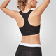 YVETTE (YVETTE) Women's High-Strength Sports Bra Running Shock-proof Steel Wireless Gathering Beautiful Back Sports Lingerie Women HM0130001 1278 White Ten Black S(70A-70D)