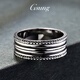 GsunG platinum ring men's PT950 couple ring platinum women's ring new curved platinum ring fashionable and shiny size 19-22 about 11-13 grams wide about 8mm customized